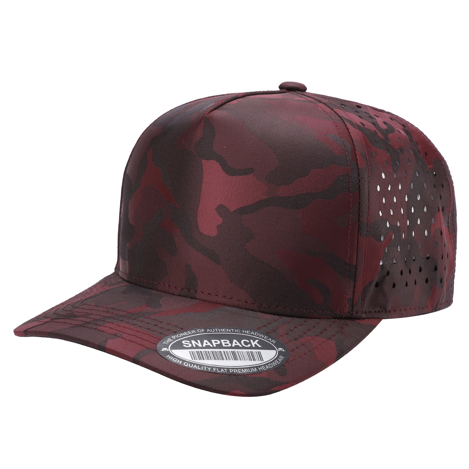 WAYCAP TCCL-TC Camo With Laser Vented Trucker Cap