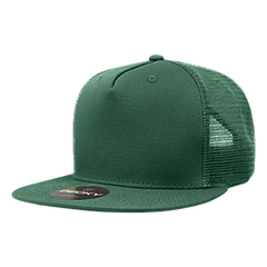 Decky 1040 5-Panel High Profile Structured Cotton Blend Trucker Hat