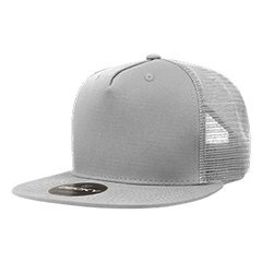 Decky 1040 5-Panel High Profile Structured Cotton Blend Trucker Hat