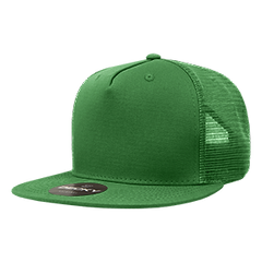 Decky 1040 5-Panel High Profile Structured Cotton Blend Trucker Hat