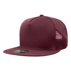 Decky 1040 5-Panel High Profile Structured Cotton Blend Trucker Hat