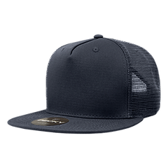 Decky 1040 5-Panel High Profile Structured Cotton Blend Trucker Hat