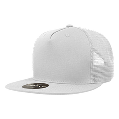 Decky 1040 5-Panel High Profile Structured Cotton Blend Trucker Hat