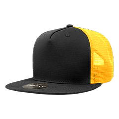 Decky 1040 5-Panel High Profile Structured Cotton Blend Trucker Hat