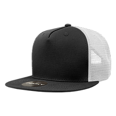 Decky 1040 5-Panel High Profile Structured Cotton Blend Trucker Hat