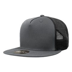 Decky 1040 5-Panel High Profile Structured Cotton Blend Trucker Hat