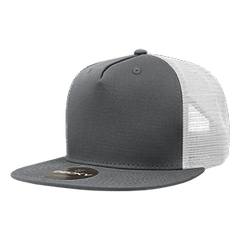 Decky 1040 5-Panel High Profile Structured Cotton Blend Trucker Hat