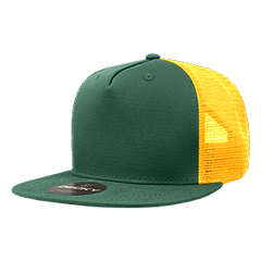 Decky 1040 5-Panel High Profile Structured Cotton Blend Trucker Hat