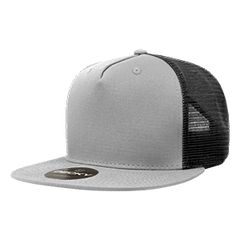 Decky 1040 5-Panel High Profile Structured Cotton Blend Trucker Hat