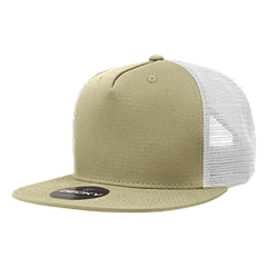 Decky 1040 5-Panel High Profile Structured Cotton Blend Trucker Hat