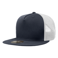 Decky 1040 5-Panel High Profile Structured Cotton Blend Trucker Hat