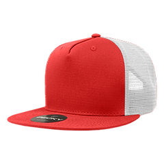 Decky 1040 5-Panel High Profile Structured Cotton Blend Trucker Hat