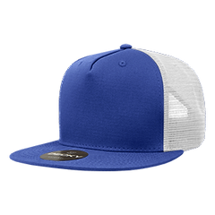 Decky 1040 5-Panel High Profile Structured Cotton Blend Trucker Hat