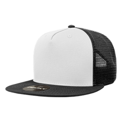 Decky 1040 5-Panel High Profile Structured Cotton Blend Trucker Hat