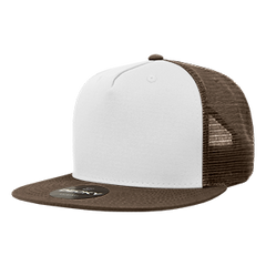 Decky 1040 5-Panel High Profile Structured Cotton Blend Trucker Hat