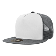 Decky 1040 5-Panel High Profile Structured Cotton Blend Trucker Hat
