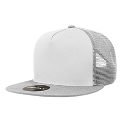 Decky 1040 5-Panel High Profile Structured Cotton Blend Trucker Hat