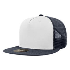 Decky 1040 5-Panel High Profile Structured Cotton Blend Trucker Hat