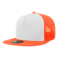 Decky 1040 5-Panel High Profile Structured Cotton Blend Trucker Hat