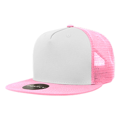 Decky 1040 5-Panel High Profile Structured Cotton Blend Trucker Hat