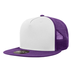 Decky 1040 5-Panel High Profile Structured Cotton Blend Trucker Hat