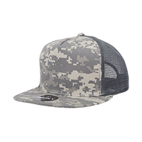 Decky 1040 5-Panel High Profile Structured Cotton Blend Trucker Hat