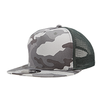 Decky 1040 5-Panel High Profile Structured Cotton Blend Trucker Hat