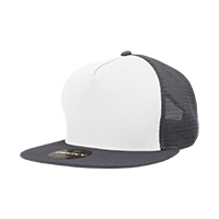 Decky 1040 5-Panel High Profile Structured Cotton Blend Trucker Hat