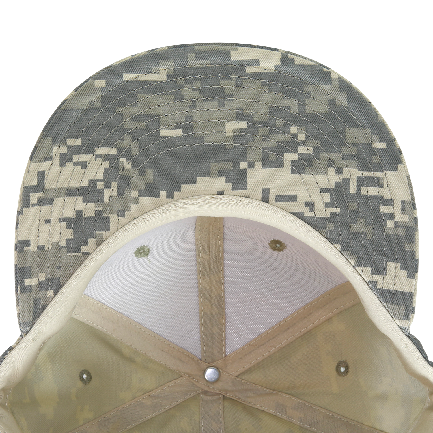 DECKY 1047 6-Panel High Profile Structured Camo Snapback Hat