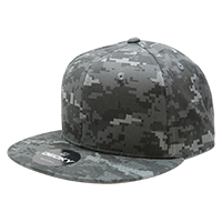 DECKY 1047 6-Panel High Profile Structured Camo Snapback Hat
