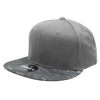 DECKY 1047 6-Panel High Profile Structured Camo Snapback Hat