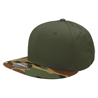 DECKY 1047 6-Panel High Profile Structured Camo Snapback Hat
