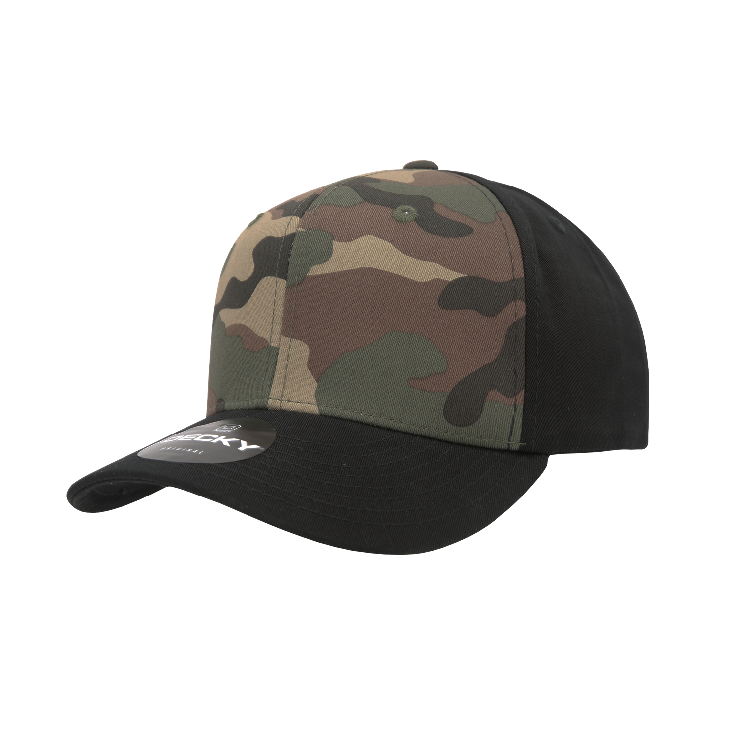 DECKY 1048 6-Panel Mid Profile Structured Camo Cap