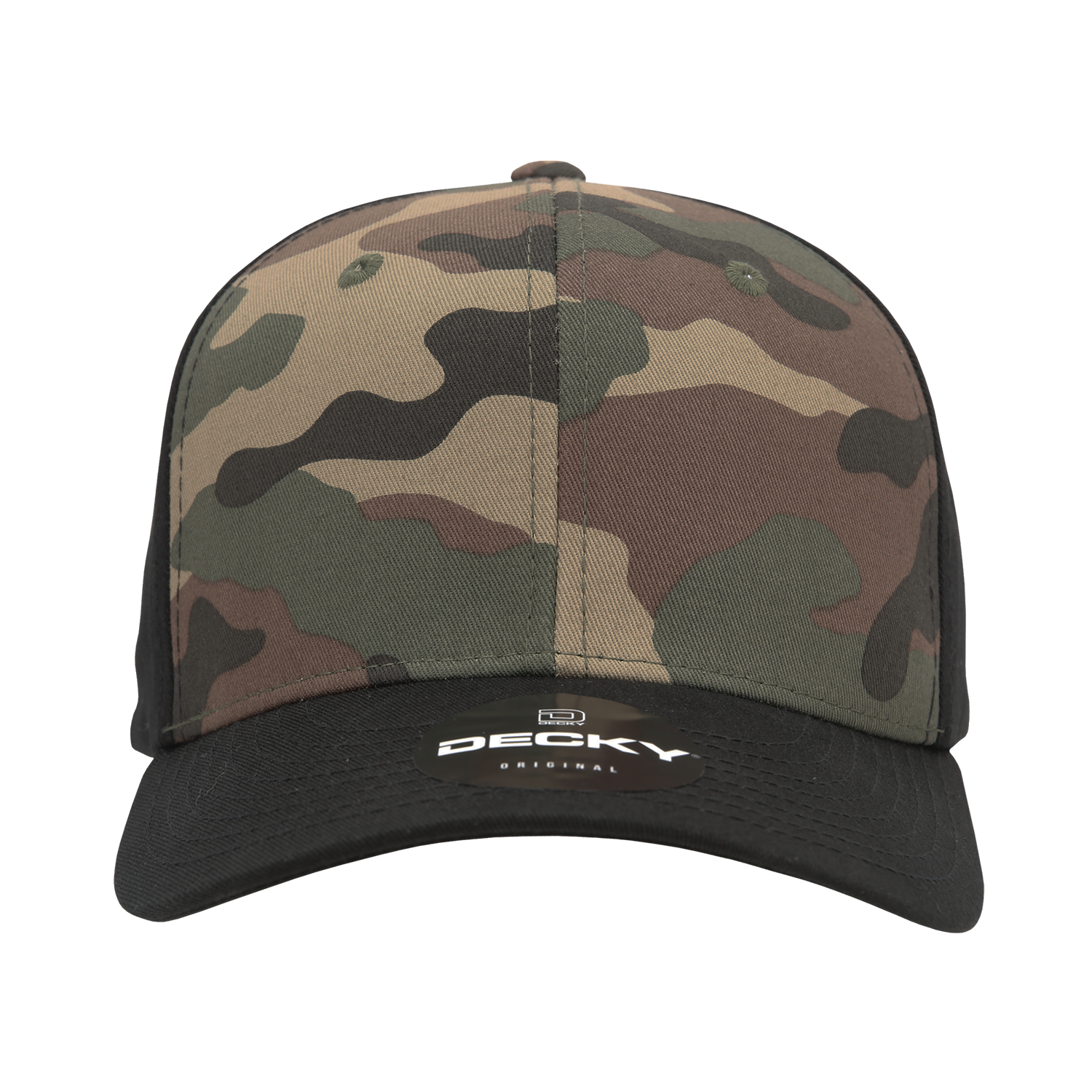 DECKY 1048 6-Panel Mid Profile Structured Camo Cap