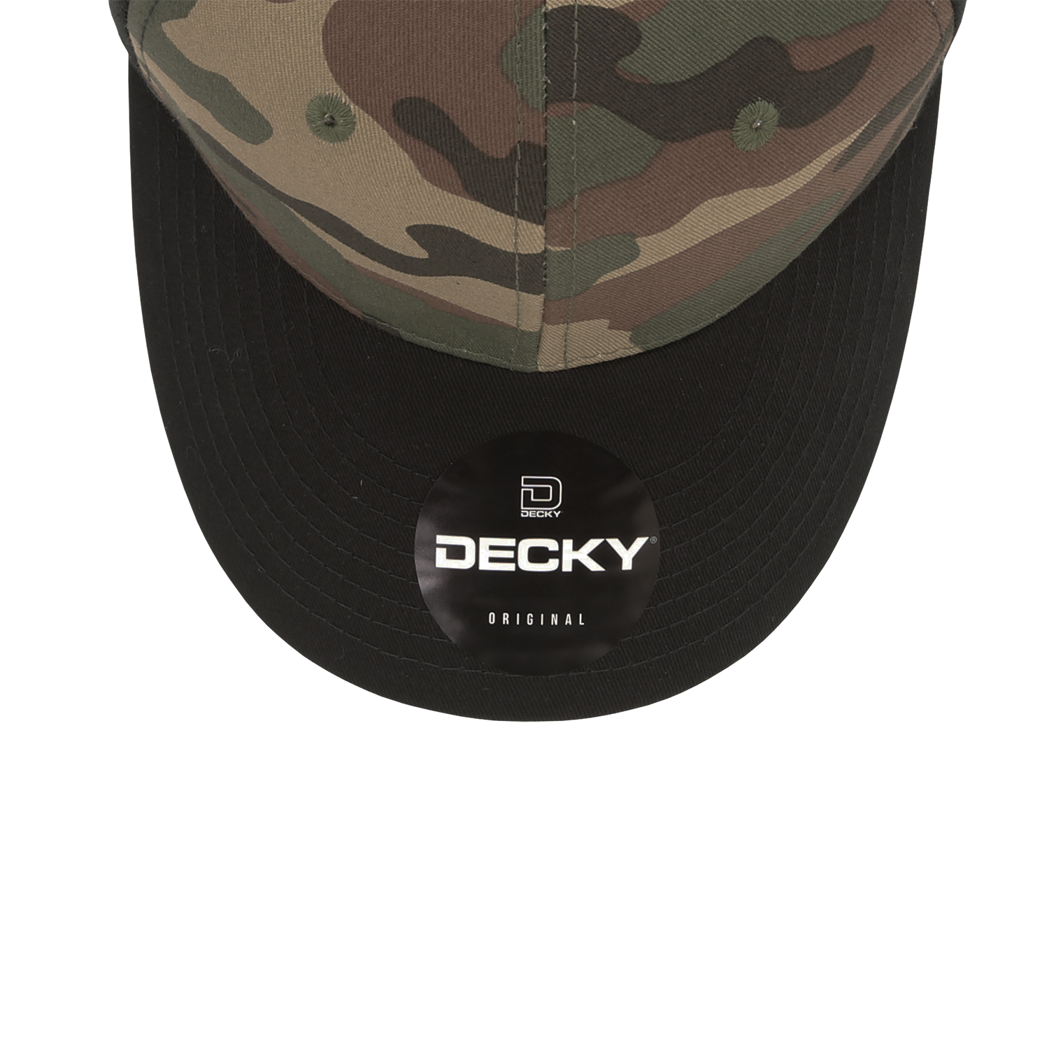 DECKY 1048 6-Panel Mid Profile Structured Camo Cap