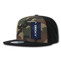 DECKY 1049 6-Panel High Profile Structured Camo Snapback Hat