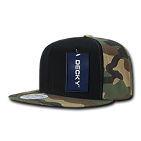 DECKY 1049 6-Panel High Profile Structured Camo Snapback Hat