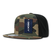DECKY 1049 6-Panel High Profile Structured Camo Snapback Hat