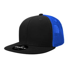 Decky 1052 6-Panel High Profile Structured Trucker Hat, Flat Bill