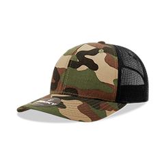 DECKY 1054 6-Panel Mid Profile Structured Camo Trucker Hat