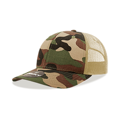 DECKY 1054 6-Panel Mid Profile Structured Camo Trucker Hat