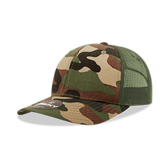 DECKY 1054 6-Panel Mid Profile Structured Camo Trucker Hat