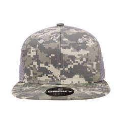 DECKY 1055 6-Panel High Profile Structured Camo Trucker Hat