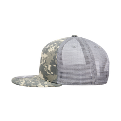 DECKY 1055 6-Panel High Profile Structured Camo Trucker Hat