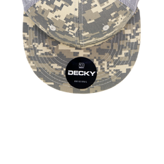 DECKY 1055 6-Panel High Profile Structured Camo Trucker Hat