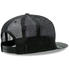 Decky 5-Panel High Profile Structured Cotton/Poly Blend Trucker Hat, Ntg/Black | 1063