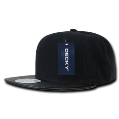Decky 1071 High Profile Structured Vinyl Snapback Cap