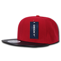 Decky 1071 High Profile Structured Vinyl Snapback Cap