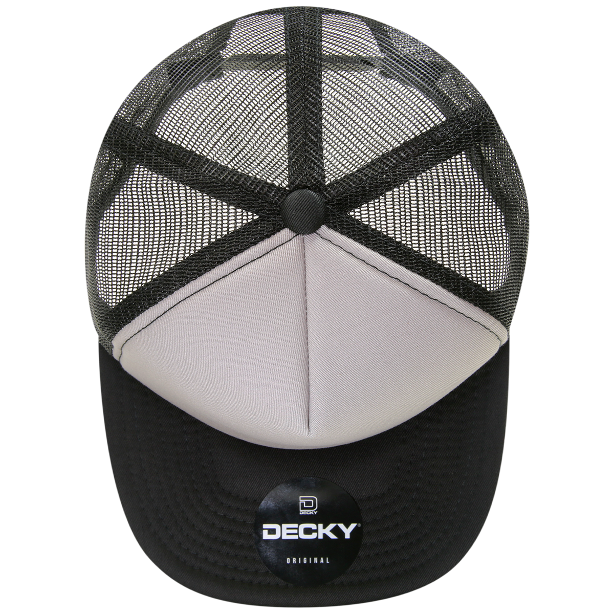 DECKY 1080 5-Panel High Profile Structured Foam Trucker Hat