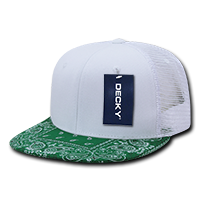 DECKY 1083 6-Panel High Profile Structured Bandanna Bill Trucker Hat
